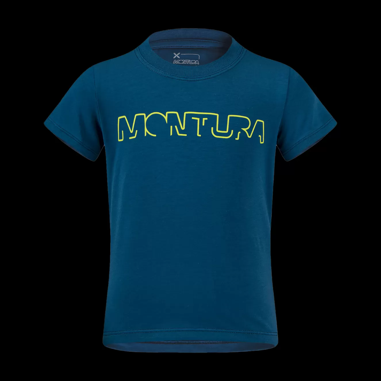 Montura Pile E Magliette<BRAND T-SHIRT BABY DEEPBLUE/VERDELIME