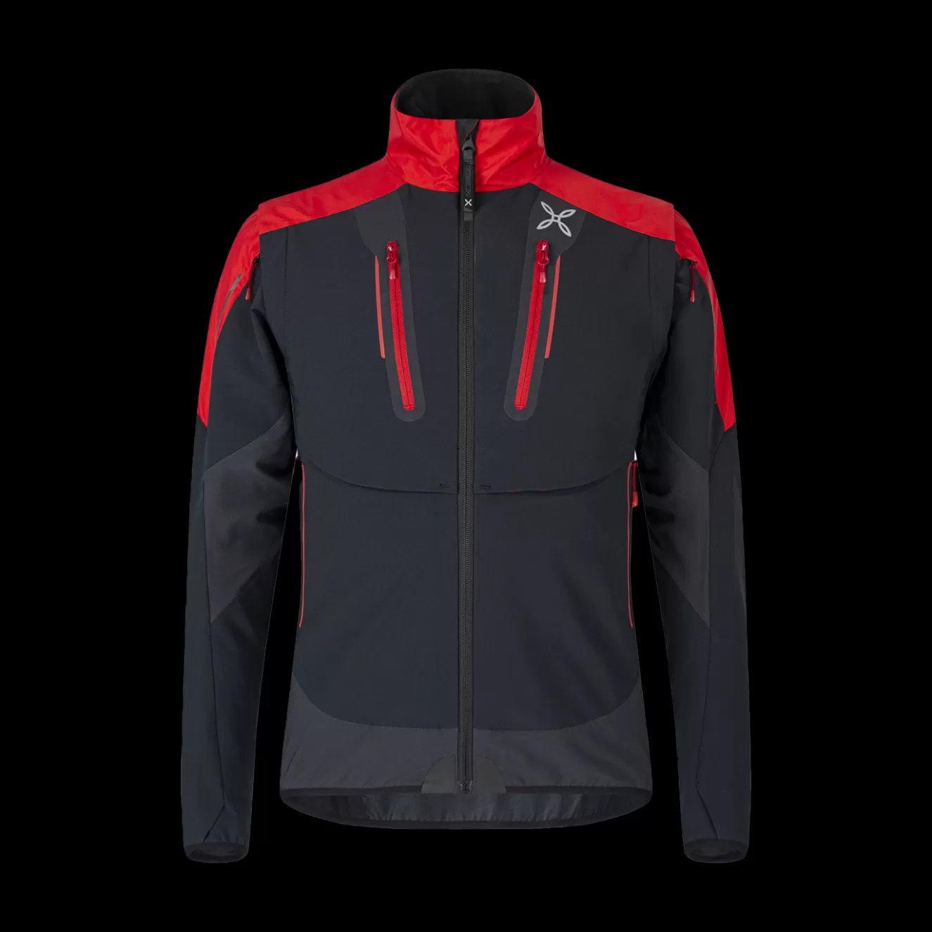 Montura Giacche E Gilet<BRAVE 2 JACKET BLACK/ROSSO