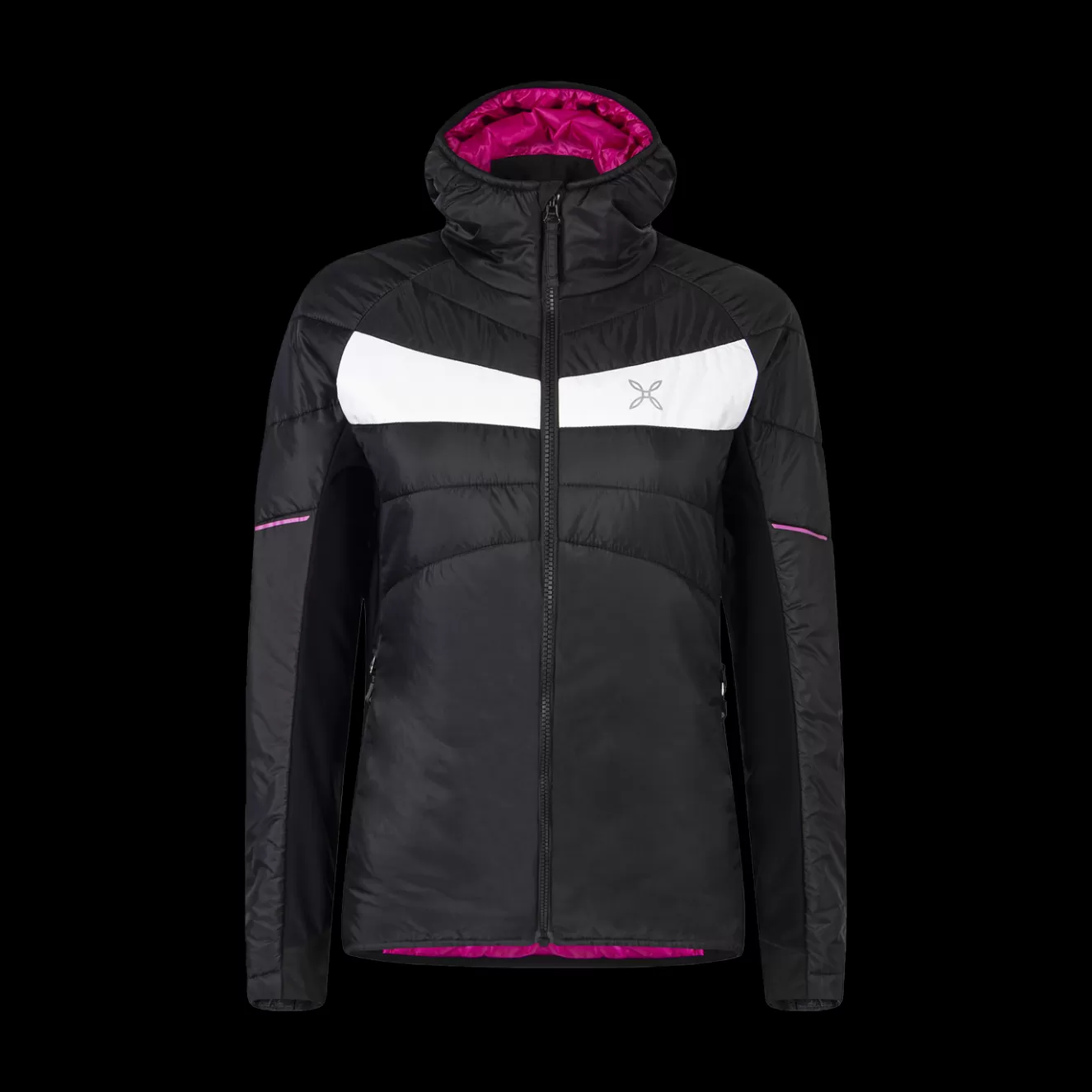 Montura Giacche Imbottite | Giacche E Gilet<CERVINO HOODY JACKET WOMAN BLACK/INTENSEVIOLET