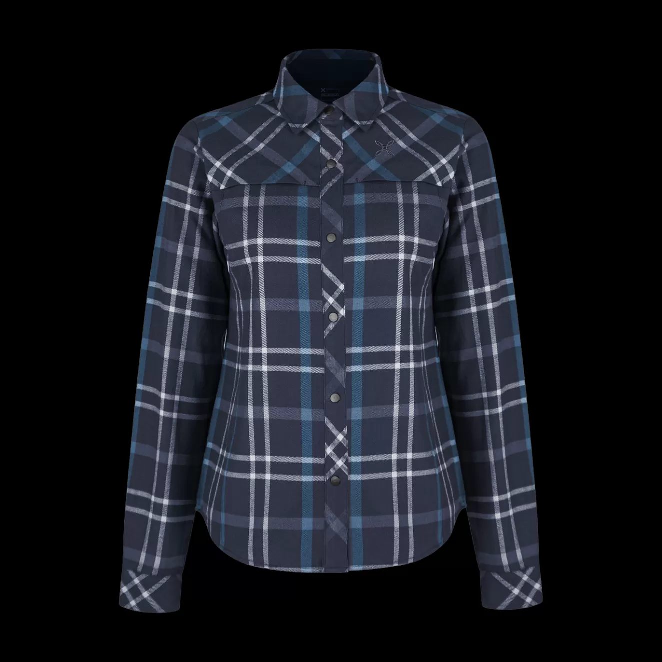 Montura Magliette E Camicie<CHECK SHIRT WOMAN GRAPHITEBLUE/DEEPBLUE