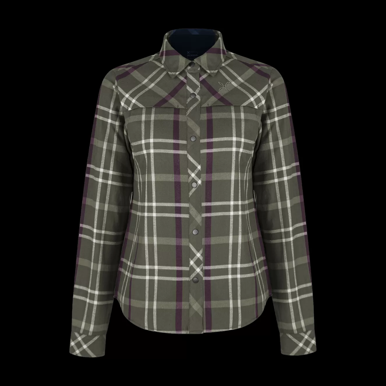 Montura Magliette E Camicie<CHECK SHIRT WOMAN VERDESALVIA/VINACCIA