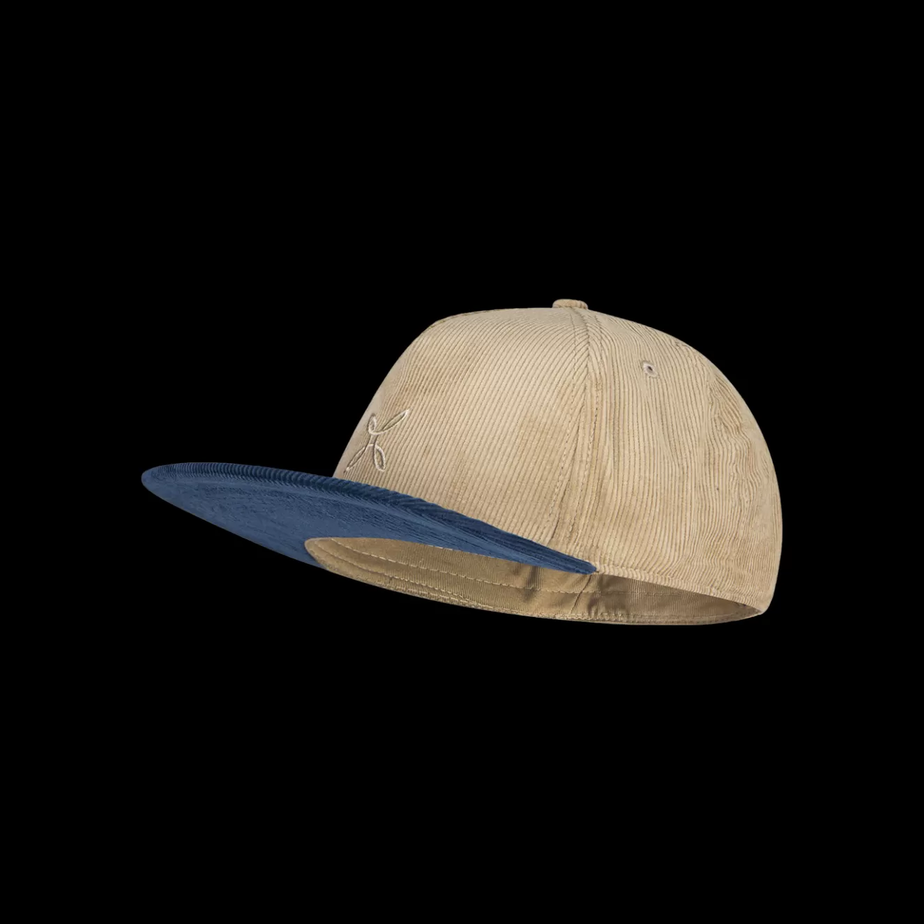 Montura Cappelli E Berretti | Cappelli E Berretti<CORDUROY CAP CAMEL/DEEPBLUE