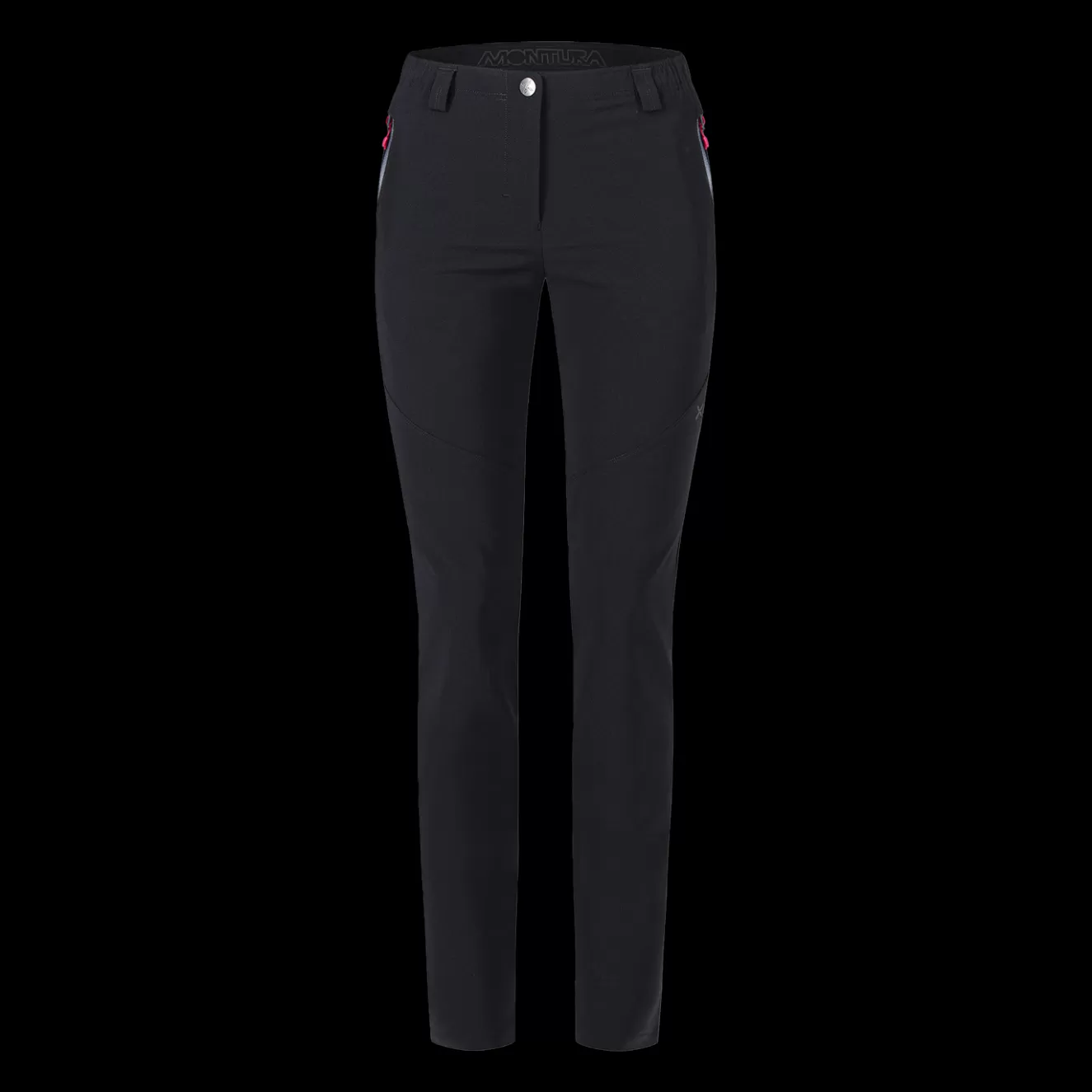 Montura Pantaloni<FOCUS PANTS WOMAN BLACK/PIOMBO