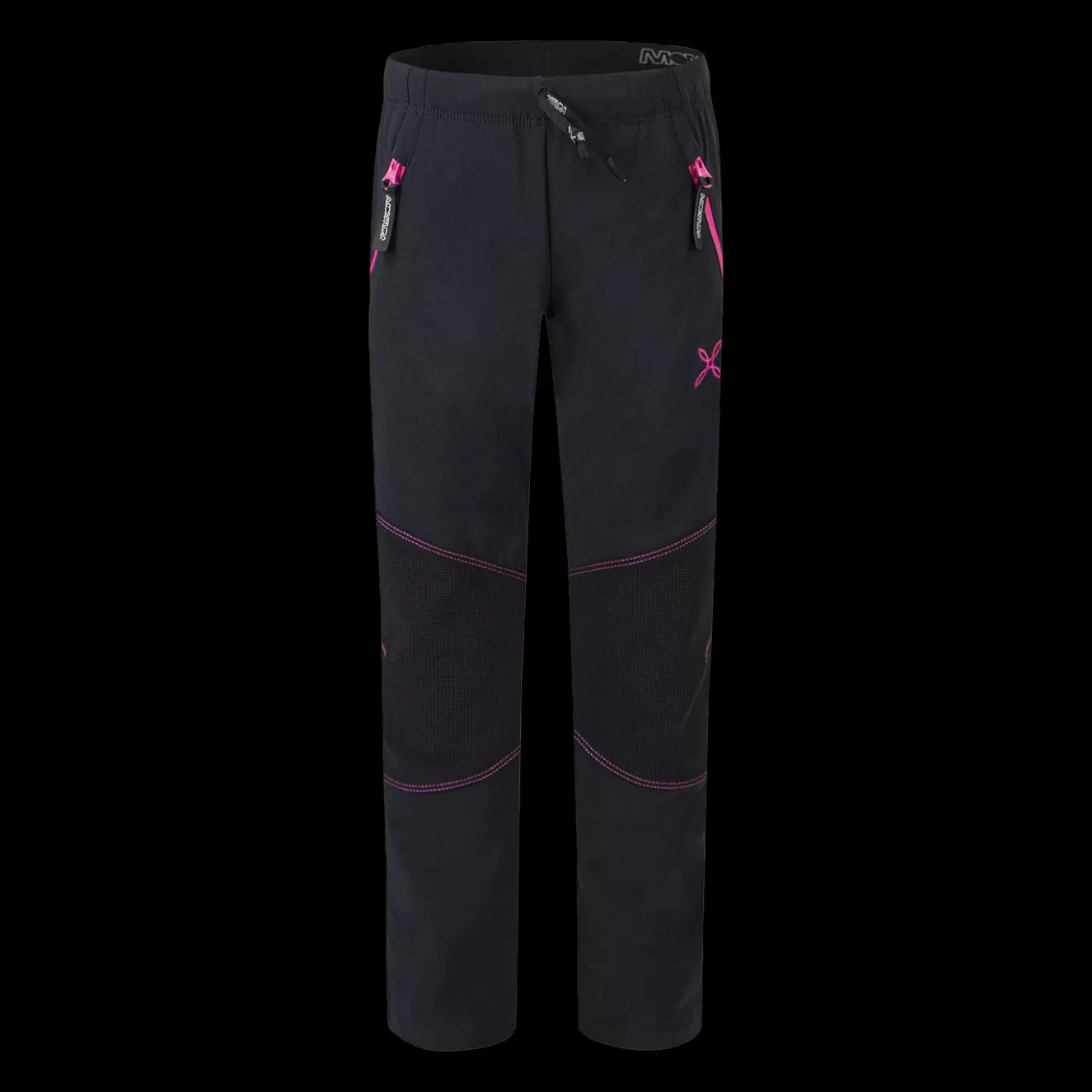 Montura Pantaloni E Pantaloncini<HIKING PANTS KIDS BLACK/INTENSEVIOLET