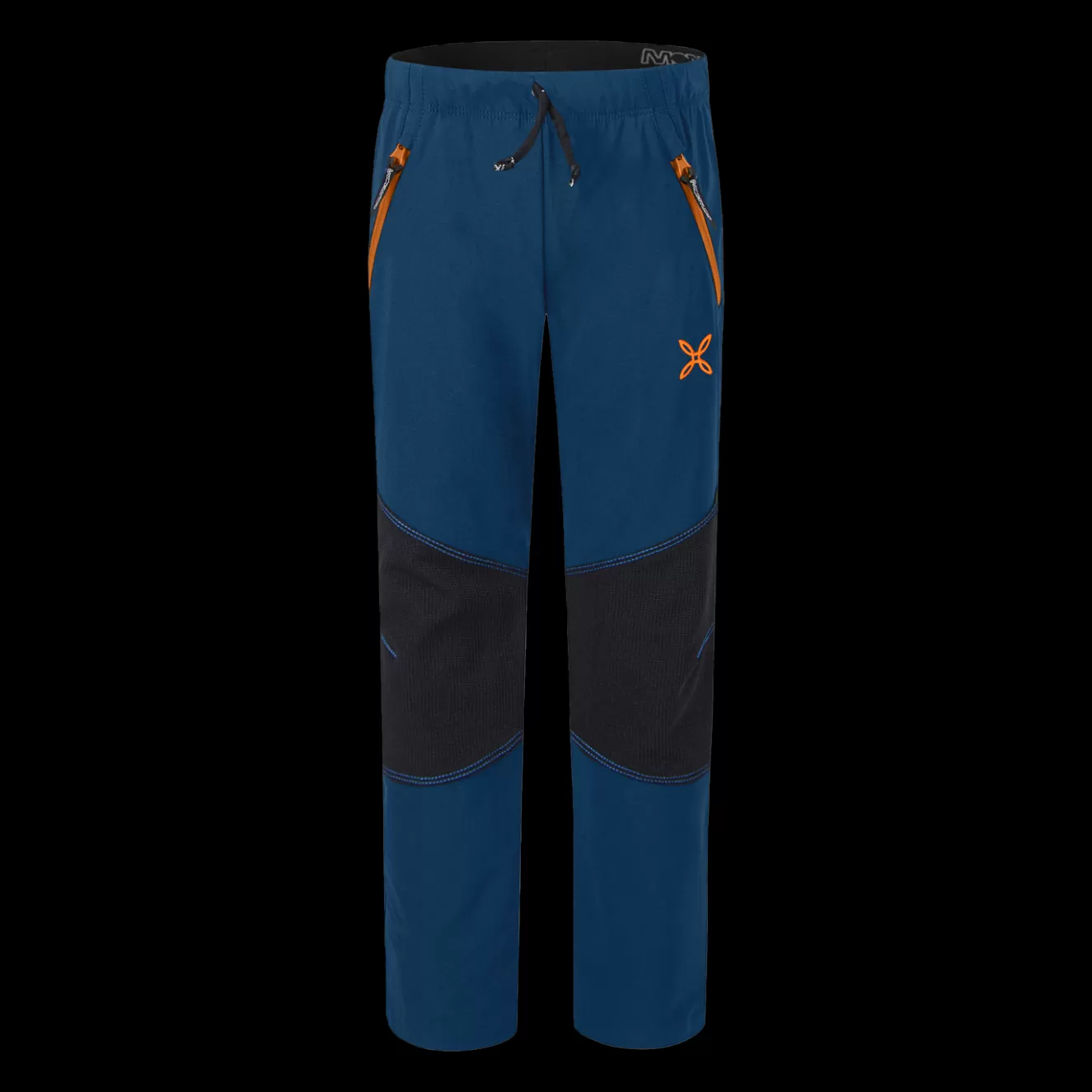 Montura Pantaloni E Pantaloncini<HIKING PANTS KIDS DEEPBLUE/MANDARINO