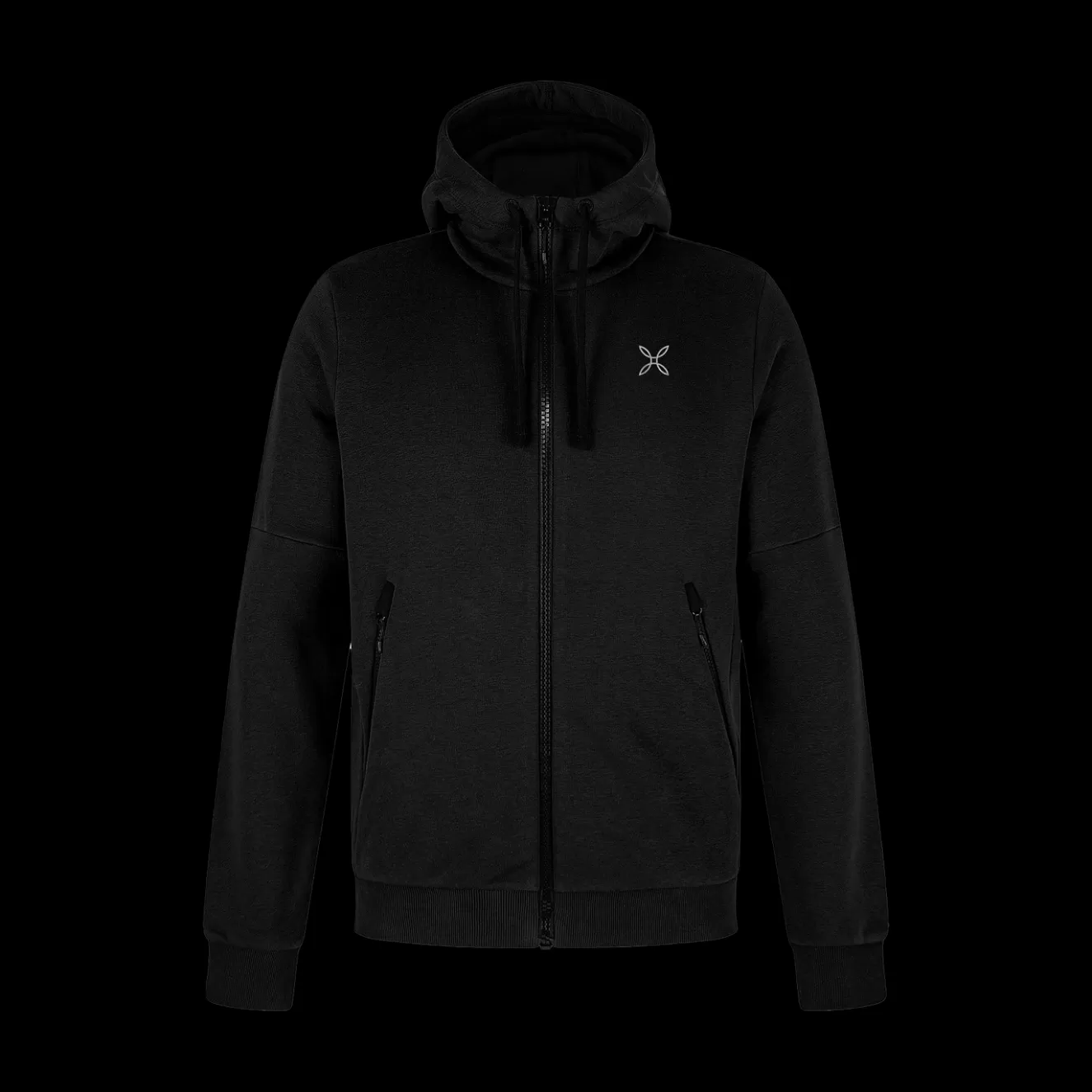 Montura Pile E Felpe<LOGO COTTON HOODED MAGLIA BLACK