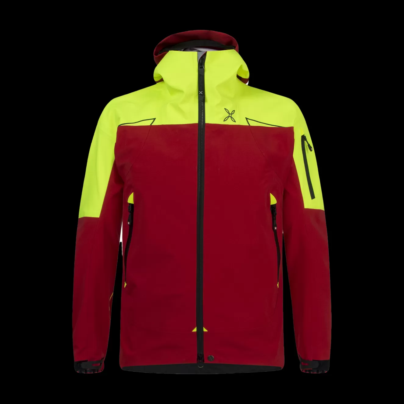 Montura Giacche E Gilet<MONTE JACKET ROSSO/GIALLOFLUO