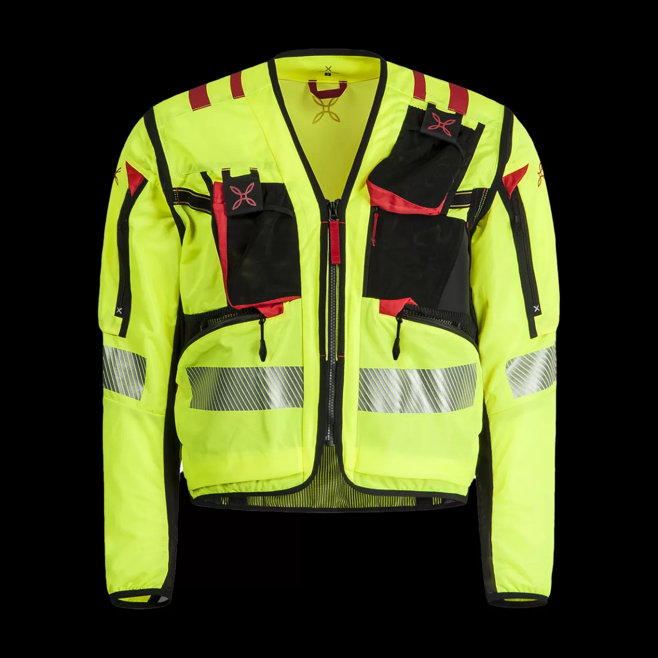 Montura Pantaloni | Giacche E Gilet<OPERATOR CONVERT JACKET GIALLOFLUO/ROSSO