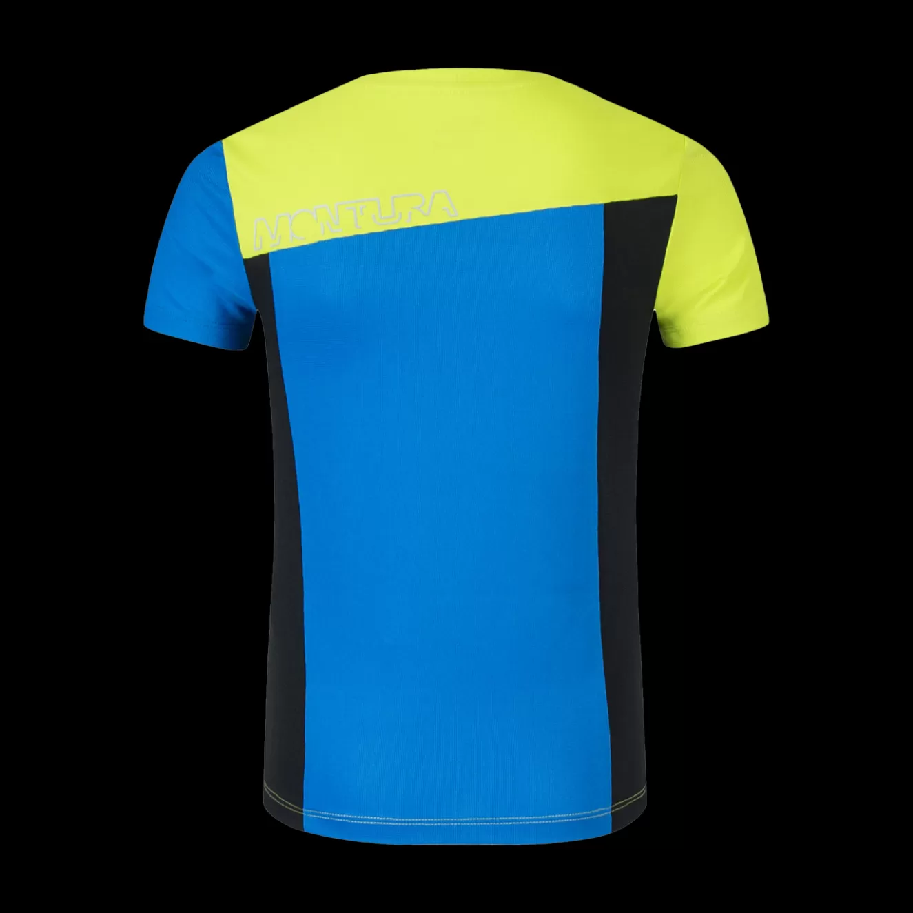 Montura Pile E Magliette<OUTDOOR COLOR BLOCK TSHIRT KID DEEPBLUE/MANDARINO