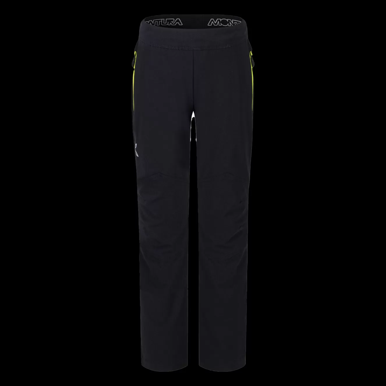 Montura Pantaloni E Pantaloncini<OUTLAND PANTS KIDS BLACK/VERDELIME