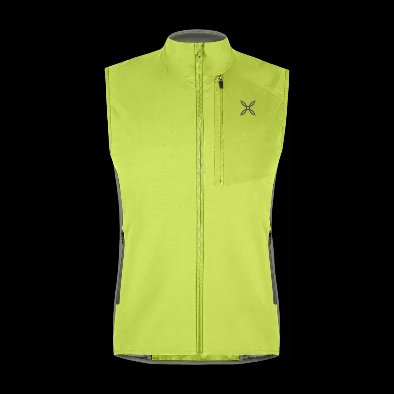 Montura Scialpinismo | Giacche E Gilet<PEAK VEST BLACK/VERDELIME