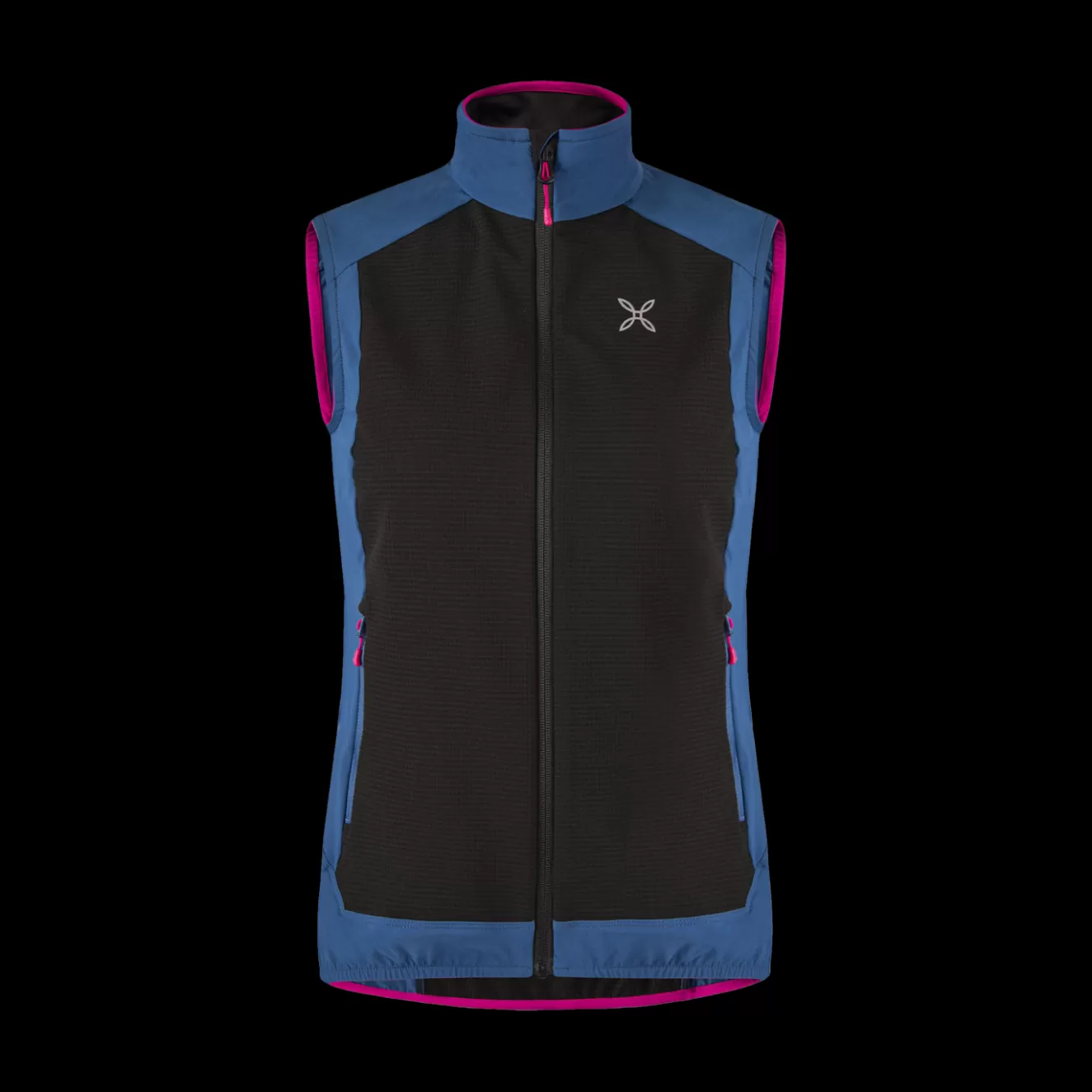 Montura Trekking E Hiking | Giacche E Gilet<PREMIUM WIND VEST WOMAN BLACK/DEEPBLUE