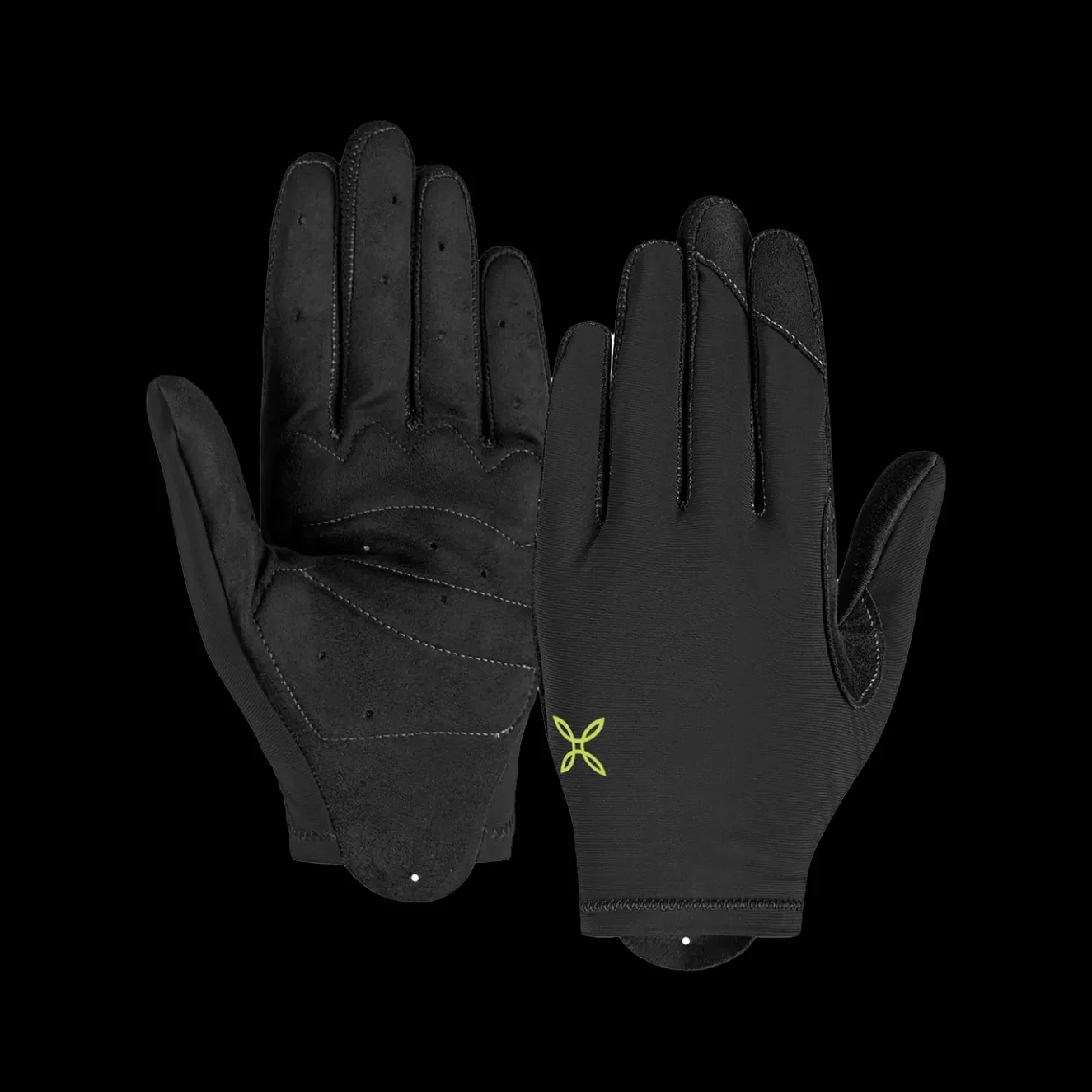 Montura Cycling | Guanti E Calze<RANDO CYCLING FULLFINGER GLOVE BLACK/VERDELIME