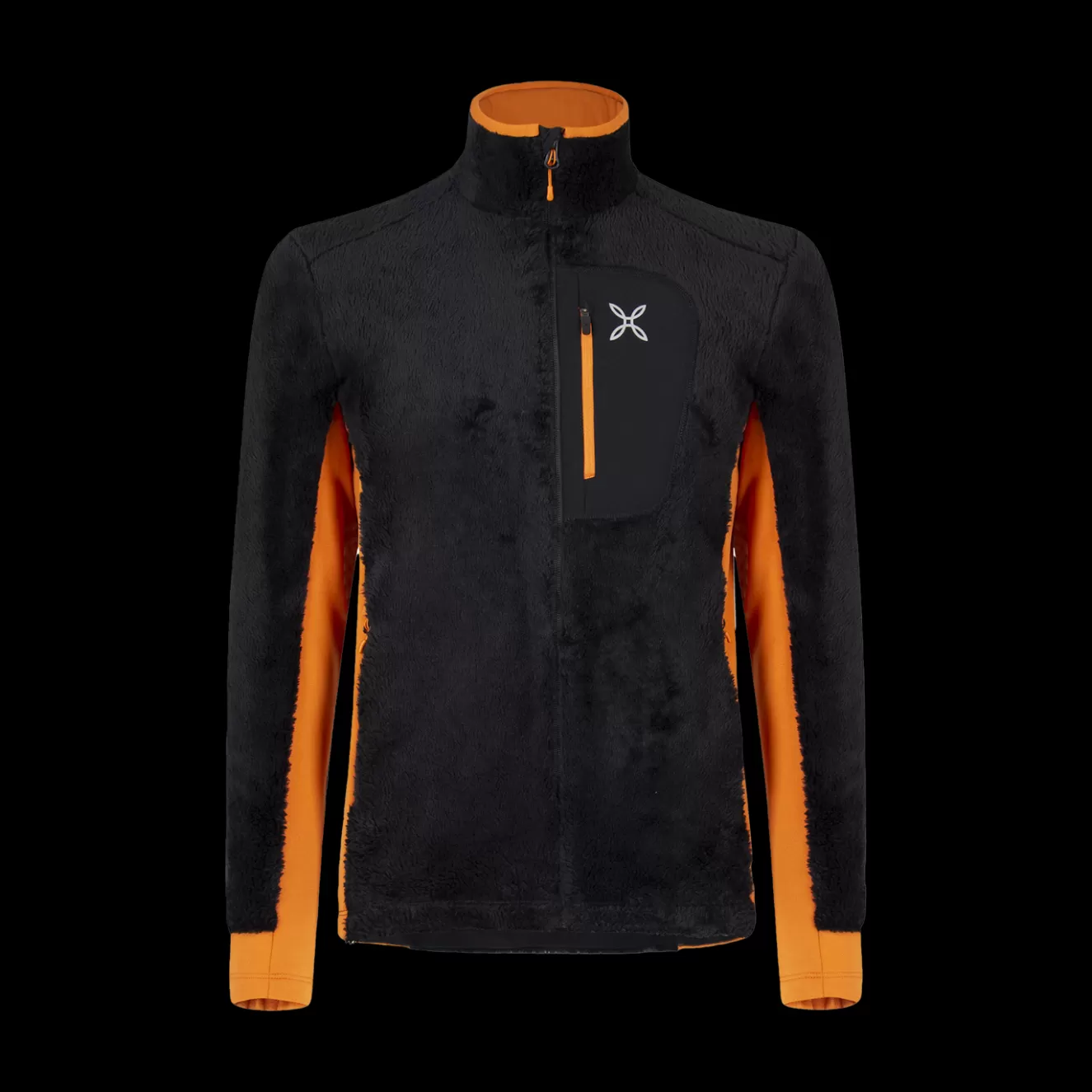 Montura Trekking E Hiking | Trekking E Hiking<REMIND FLEECE JACKET NERO/MANDARINO