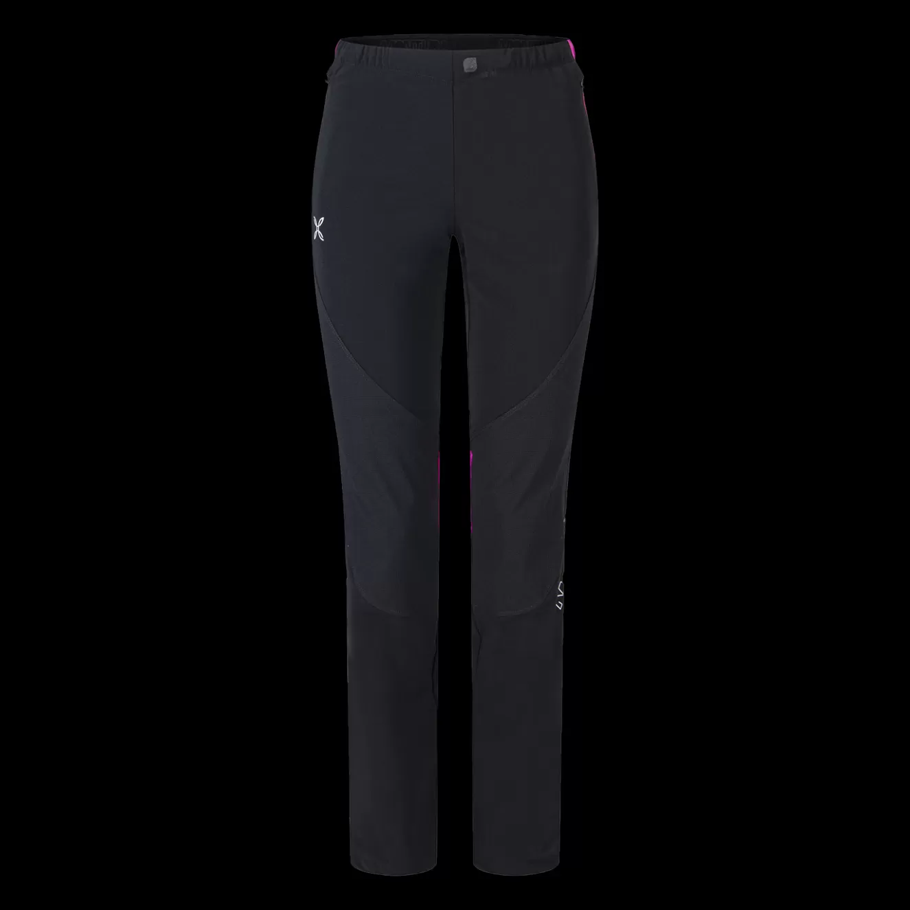 Montura Pantaloni<ROCKY -5 CM PANTS WOMAN BLACK/INTENSEVIOLET