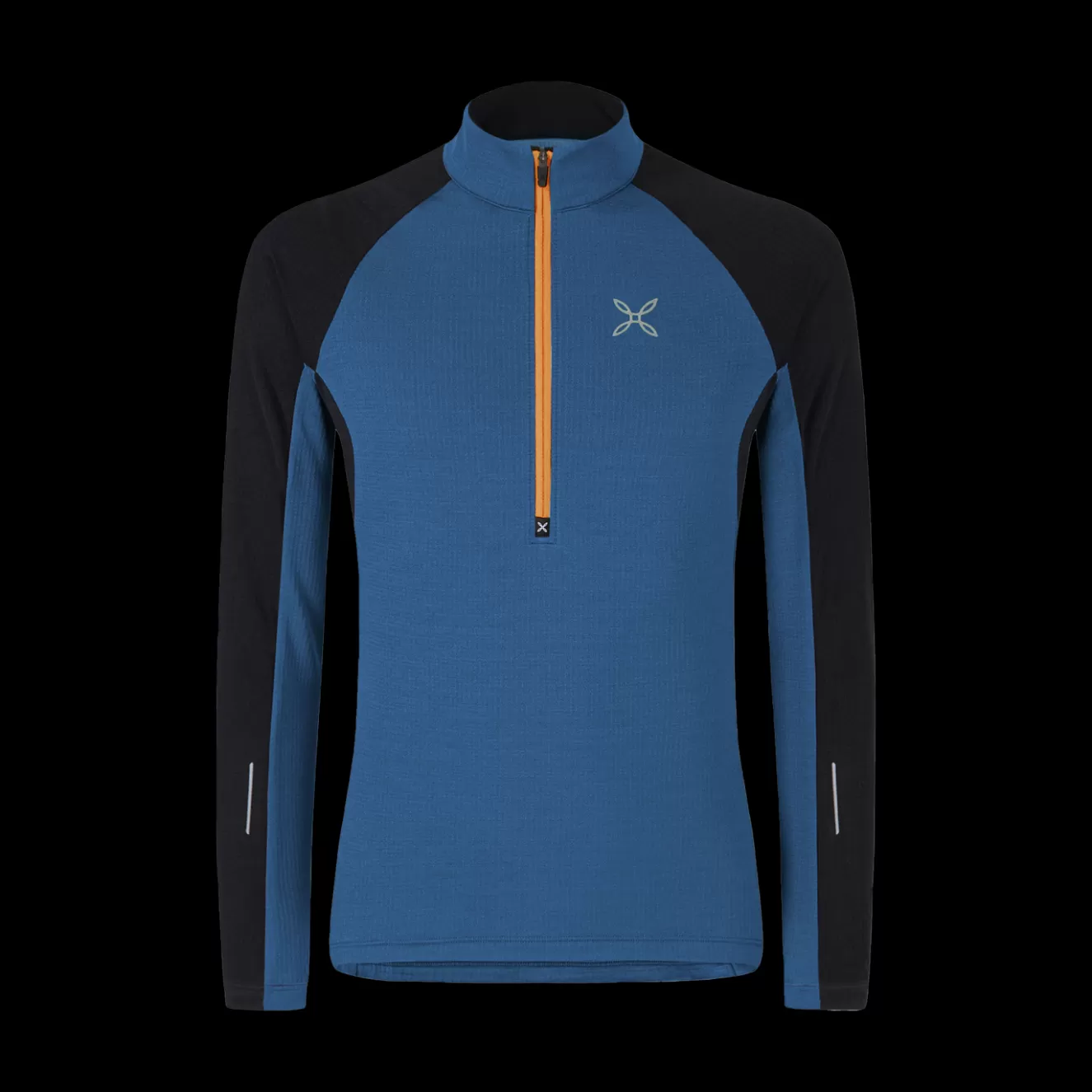 Montura Trail Running | Magliette E Camicie<RUN SOFT ZIP MAGLIA DEEPBLUE/MANDARINO