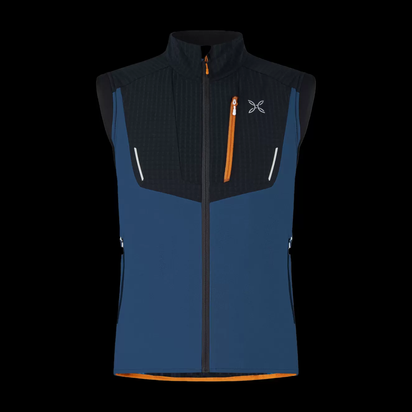 Montura Giacche E Gilet<SKI STYLE VEST DEEPBLUE/MANDARINO