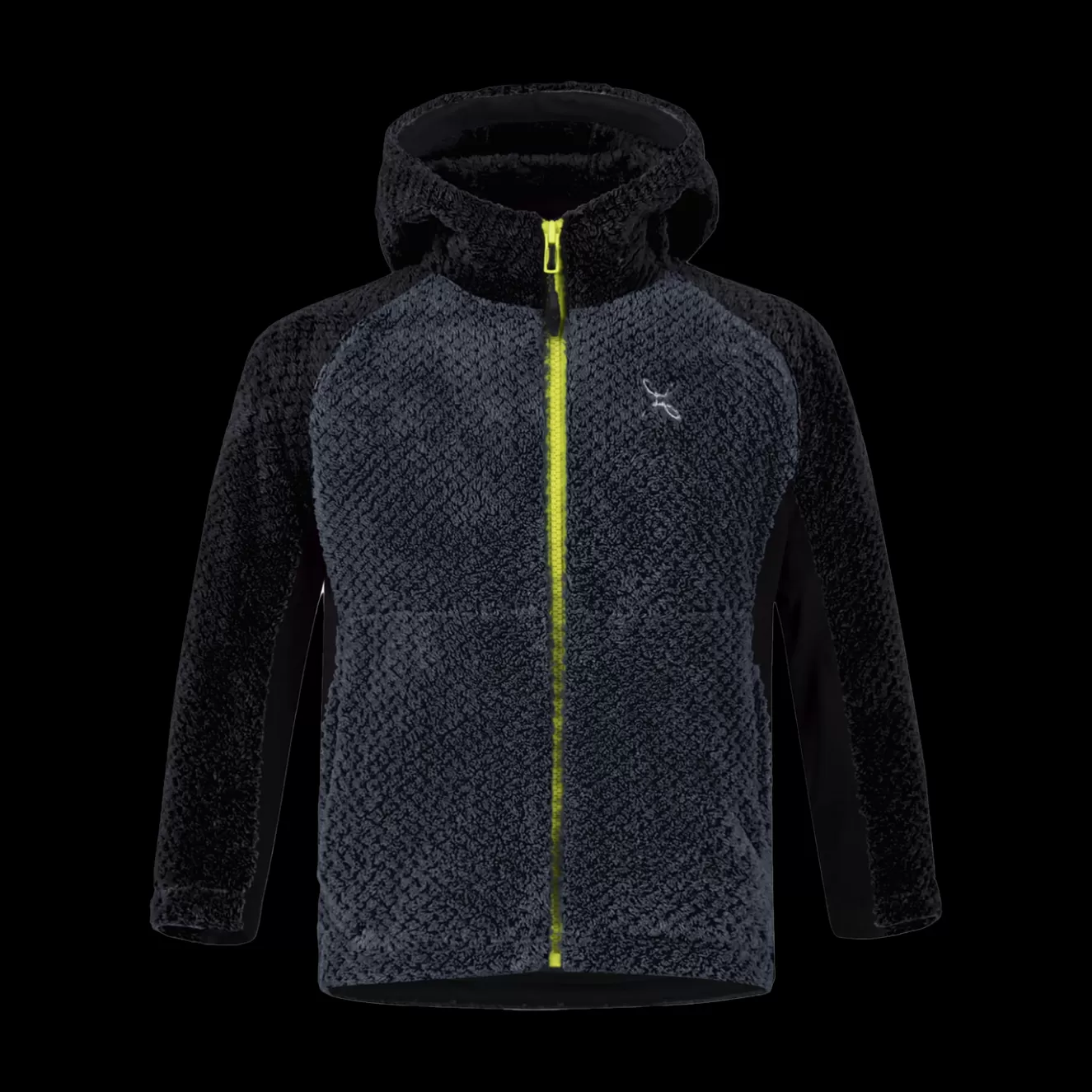 Montura Giacche E Gilet<SOFT PILE COLOR HOODY JKT BABY PIOMBO/VERDELIME