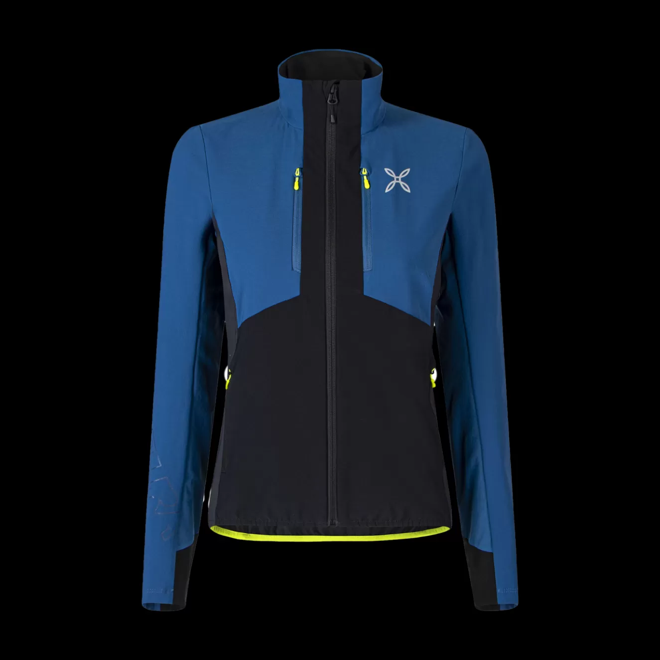 Montura Giacche E Gilet<SPEED STYLE JACKET WOMAN DEEPBLUE/GIALLOFLUO