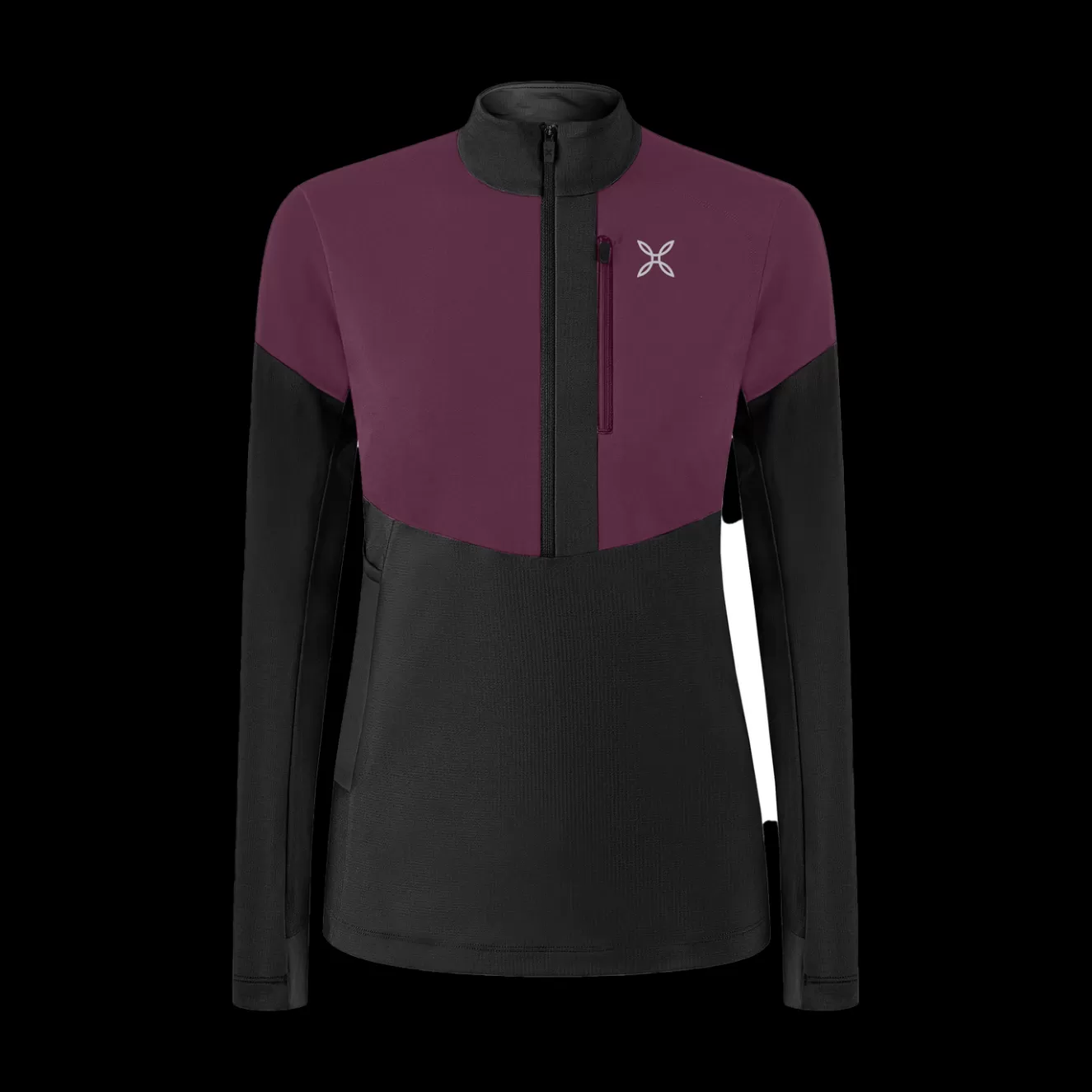 Montura Arrampicata | Pile E Felpe<SPITZE ZIP MAGLIA WOMAN BLACK/VINACCIA