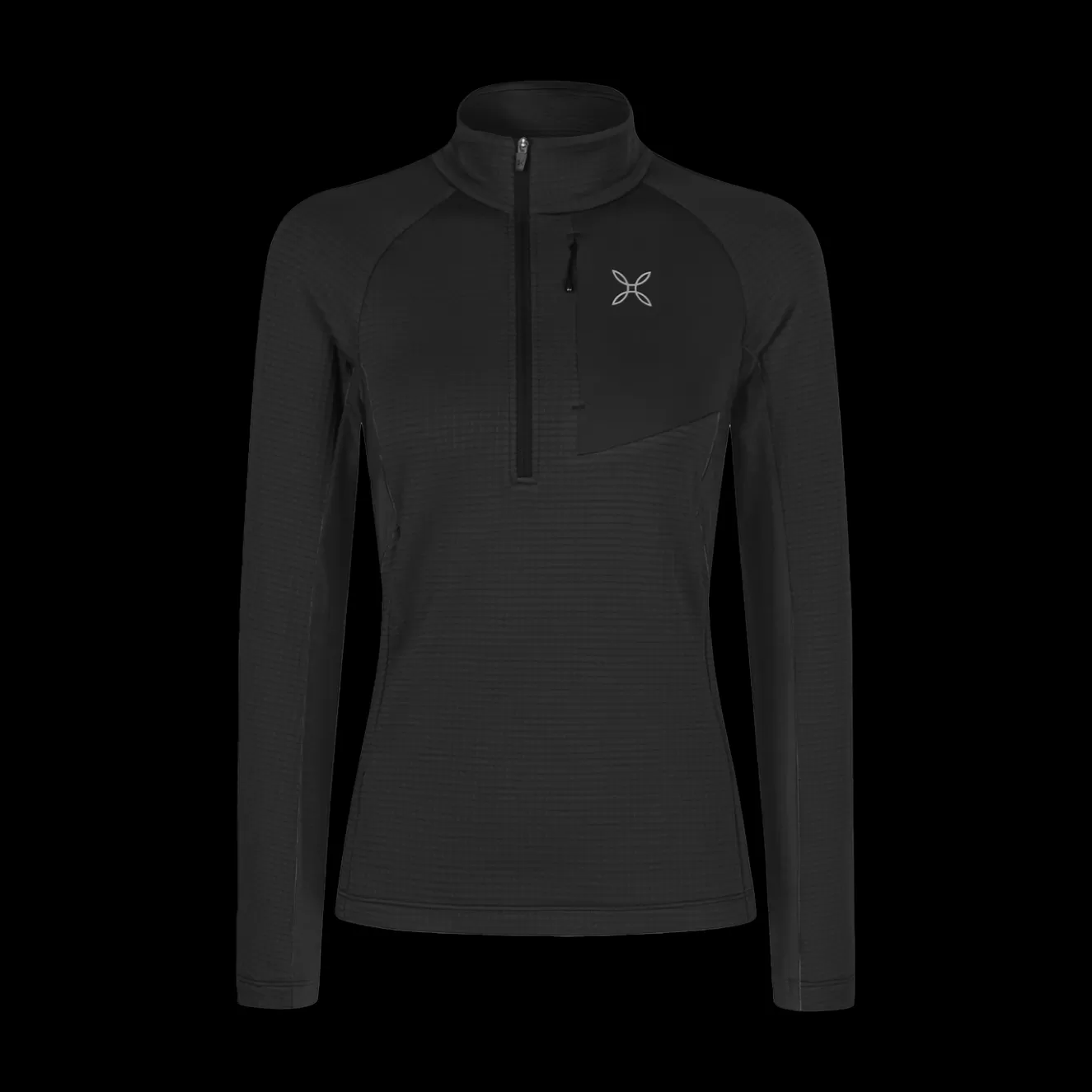 Montura Scialpinismo | Alpinismo<STRETCH COLOR 3 ZIP MAGLIA W. BLACK