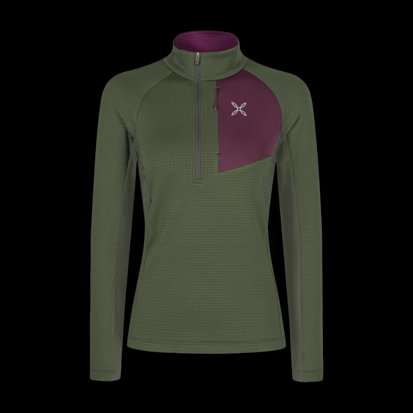Montura Scialpinismo | Alpinismo<STRETCH COLOR 3 ZIP MAGLIA W. VERDESALVIA/VINACCIA