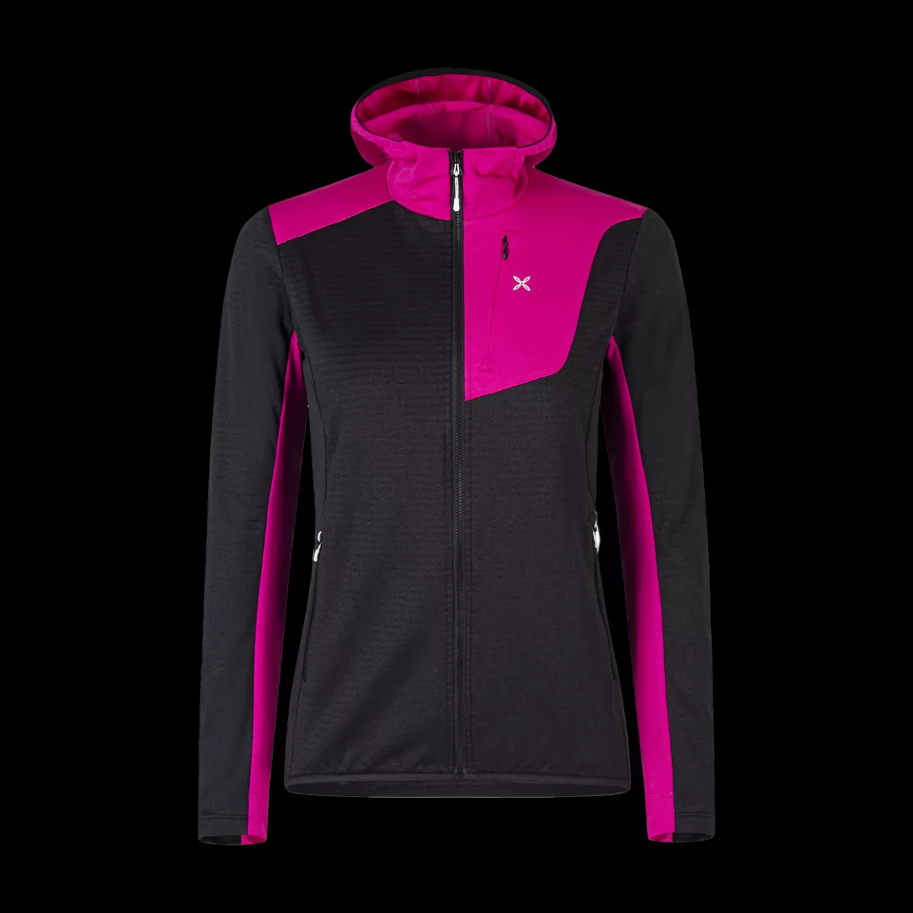 Montura Pile E Felpe<THERMALGRID PRO HOODY MAGLIA W BLACK/INTENSEVIOLET