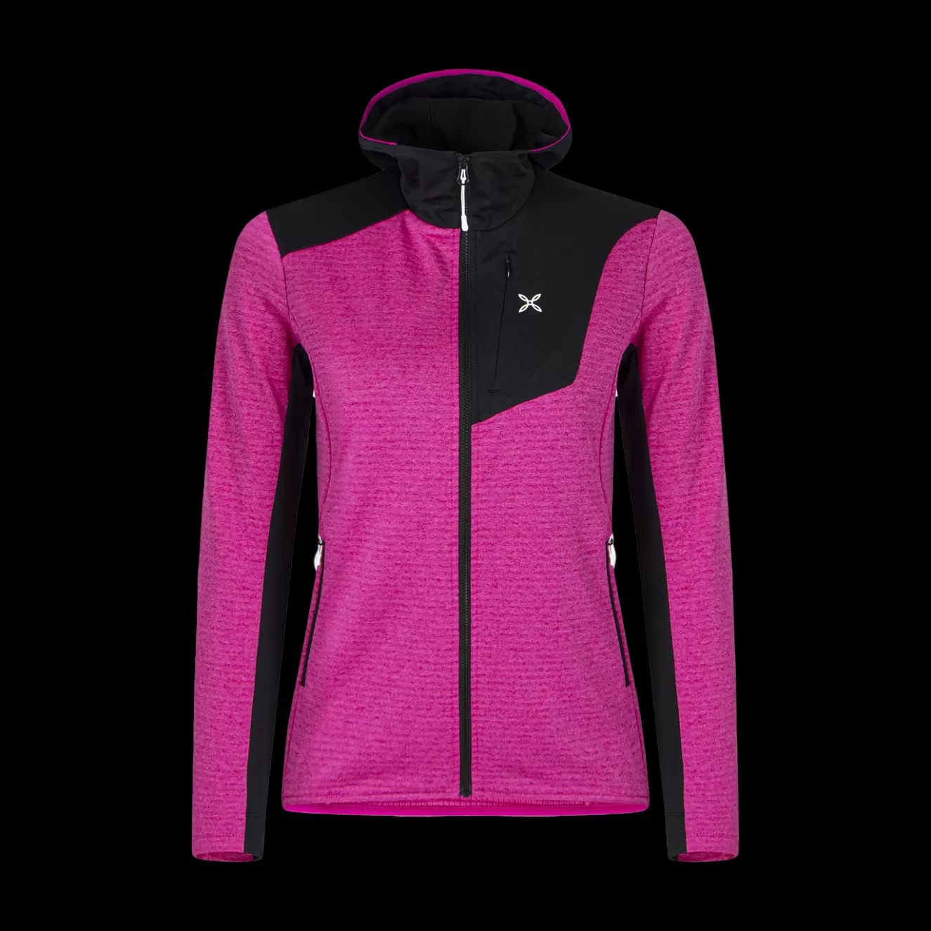 Montura Pile E Felpe<THERMALGRID PRO HOODY MAGLIA W BLACK/INTENSEVIOLET