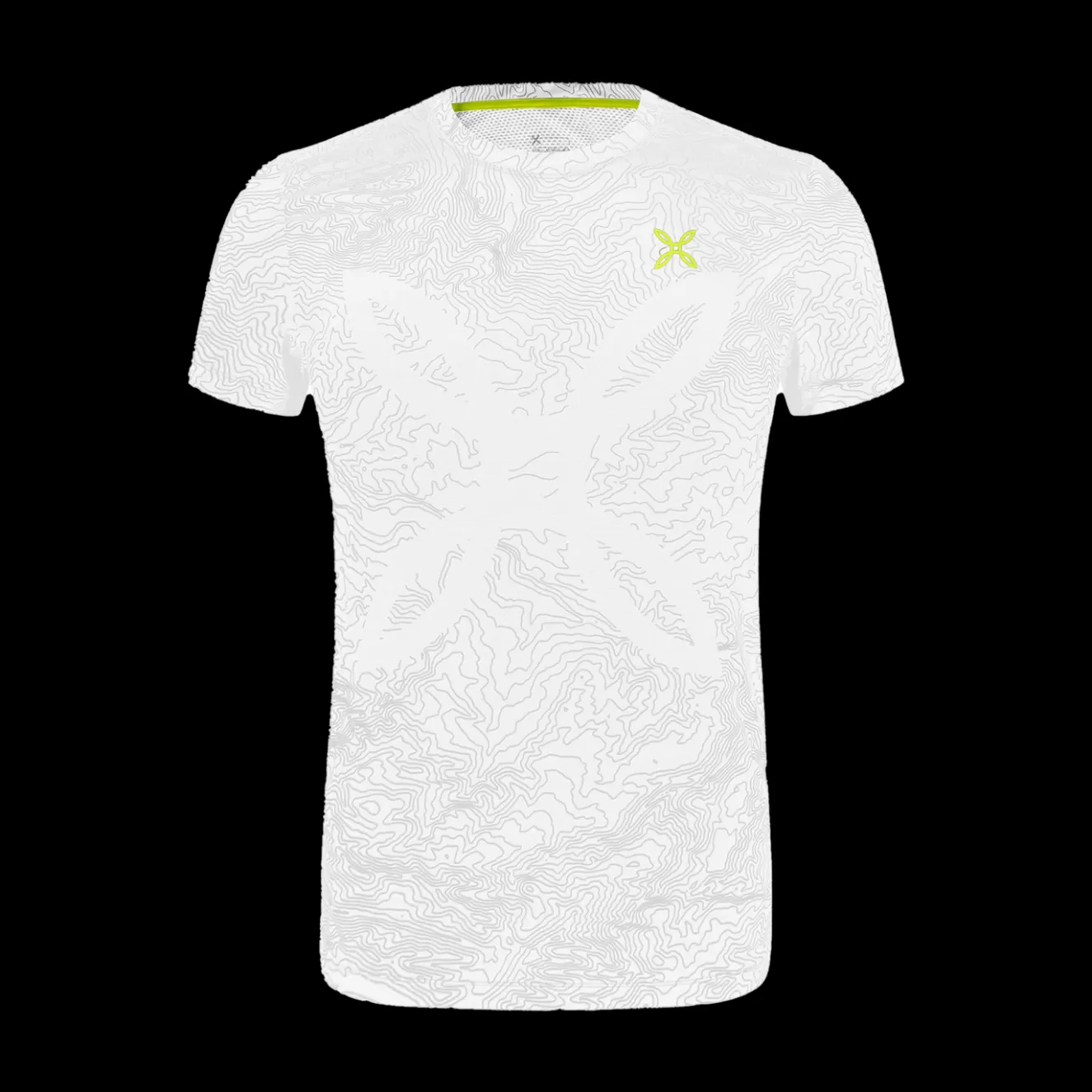 Montura Trail Running | Magliette E Camicie<TOPOGRAPHIC SUBLIME T-SHIRT BIANCO/PIOMBO