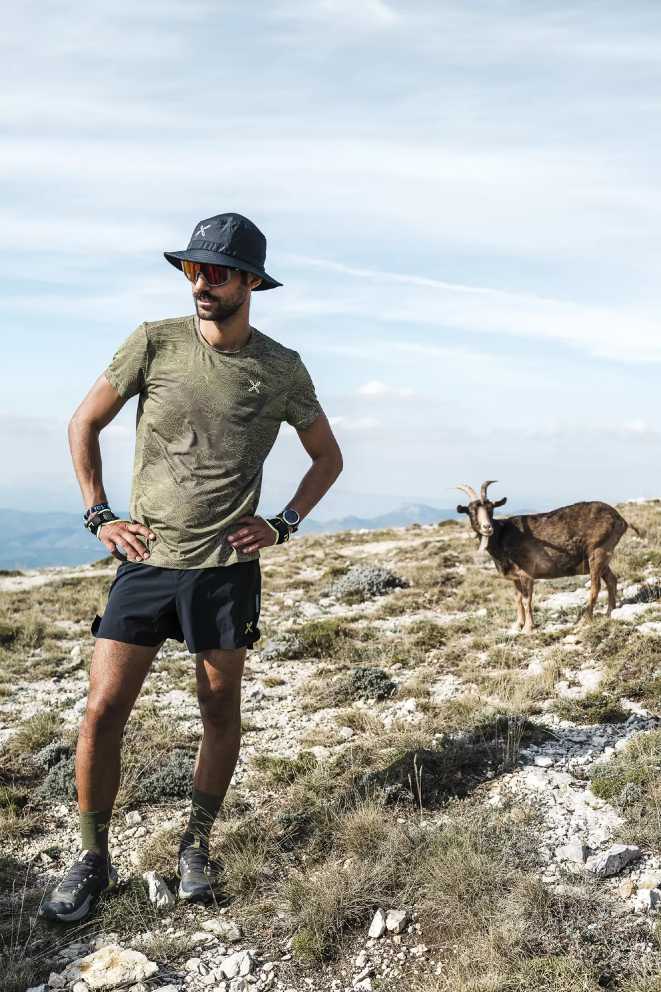 Montura Trail Running | Magliette E Camicie<TOPOGRAPHIC SUBLIME T-SHIRT VERDESALVIA/VERDELIME