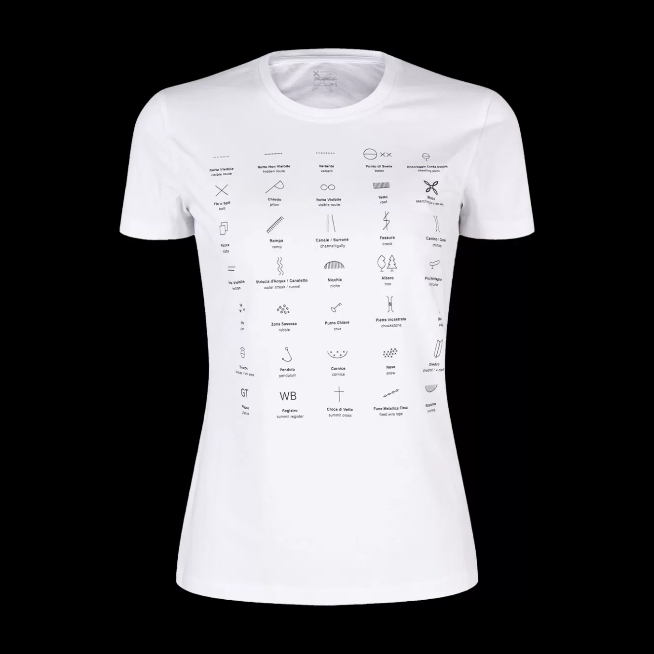 Montura Magliette E Camicie<TOPOGRAPHIC T-SHIRT WOMAN WHITE