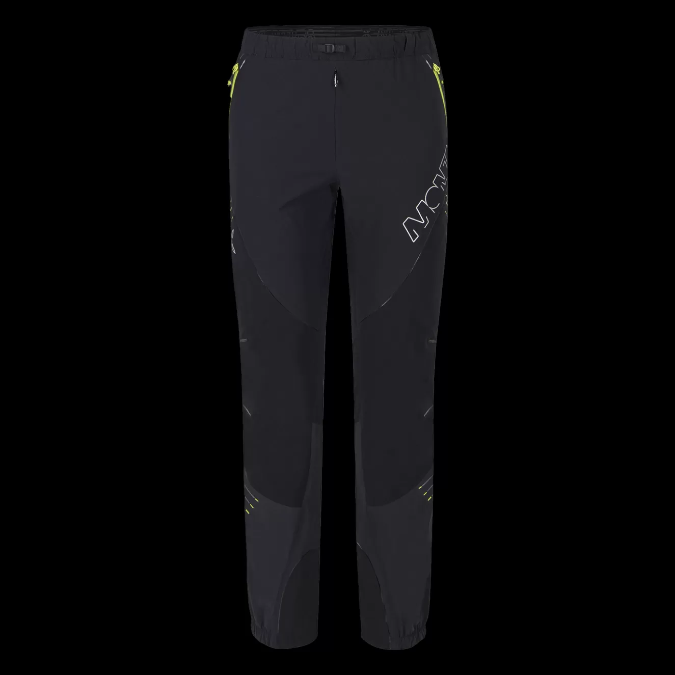 Montura Pantaloni<TOUCH PRO PANTS BLACK/VERDELIME