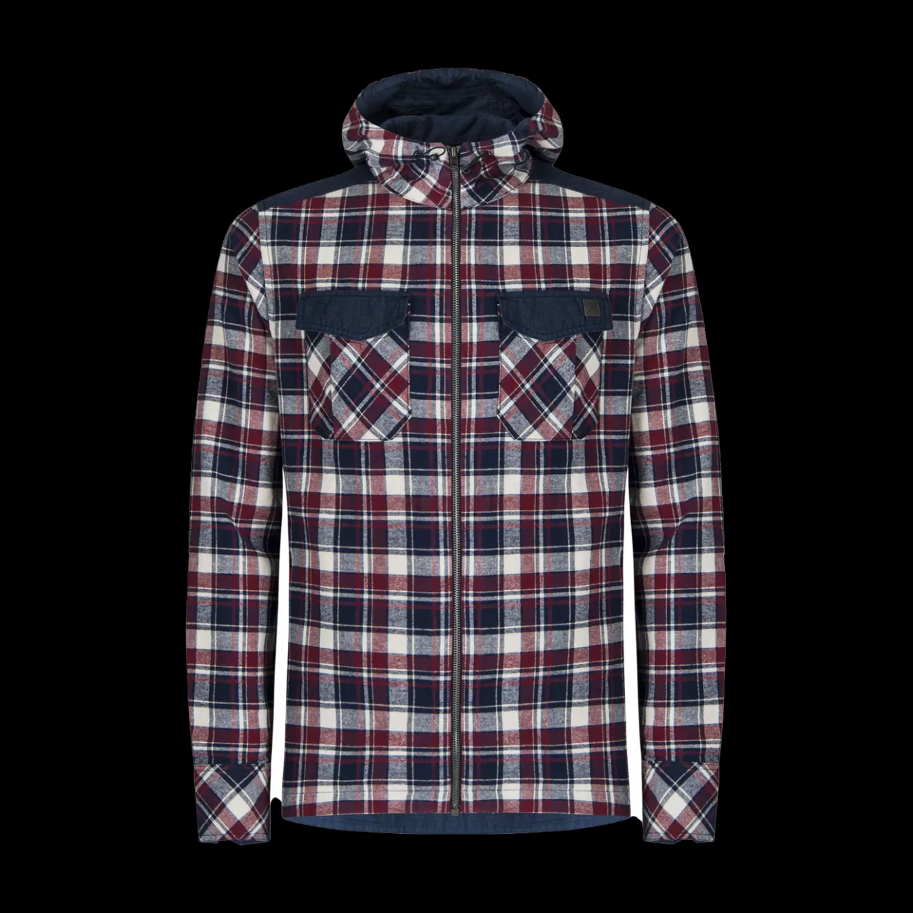 Montura Magliette E Camicie<YALE HOODY SHIRT BLUNOTTE/ROSSO